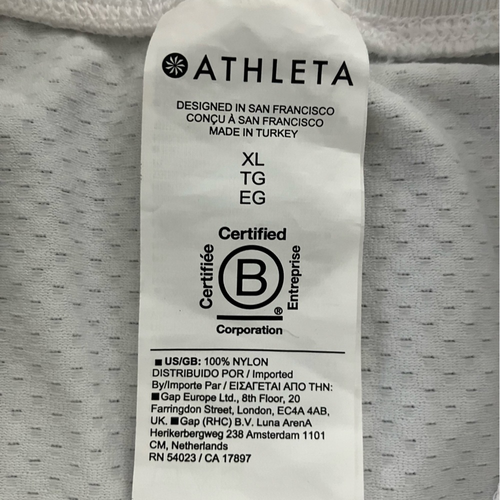 Athleta - XL- Momentum White Seamless Tank Top Racerback Yoga Gym Workout - Picture 3 of 14